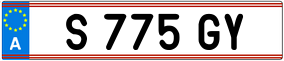 Trailer License Plate